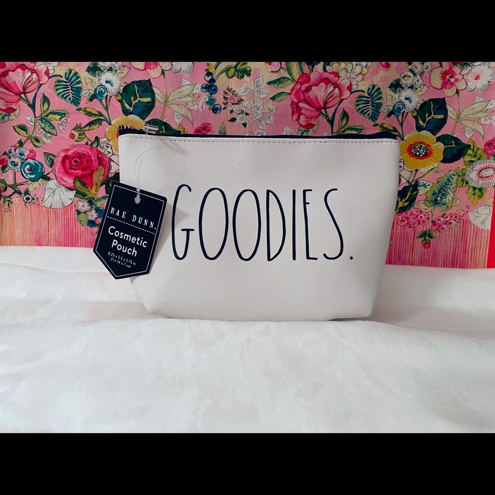 Rae Dunn GOODIES small cosmetic pouch